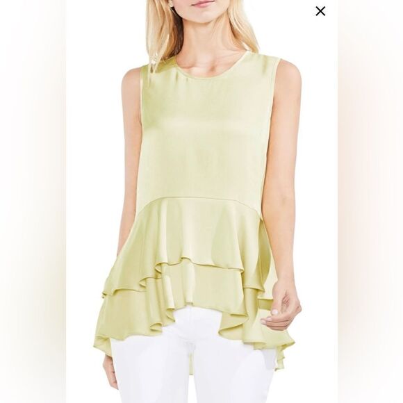 Vince Camuto ruffle sleeves women’s top - Picture 1 of 5